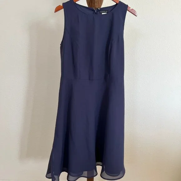 slim fit dress slacks Flexrib Fit And Flare Dress - Red